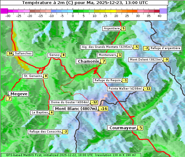 Temperatur, 23. 12. 2025