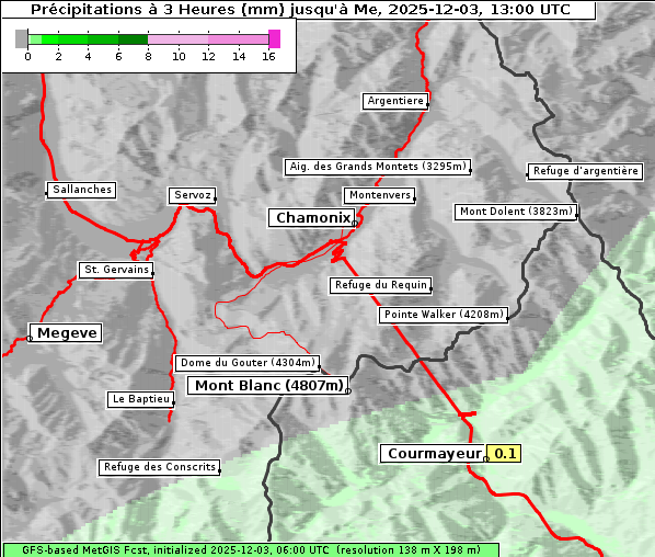 Niederschlag, 3. 12. 2025
