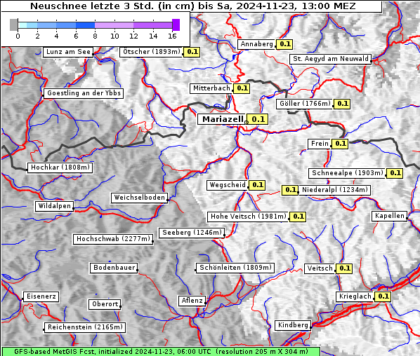 Neuschnee, 23. 11. 2024