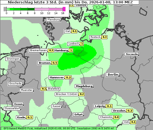 Niederschlag, 8. 1. 2026
