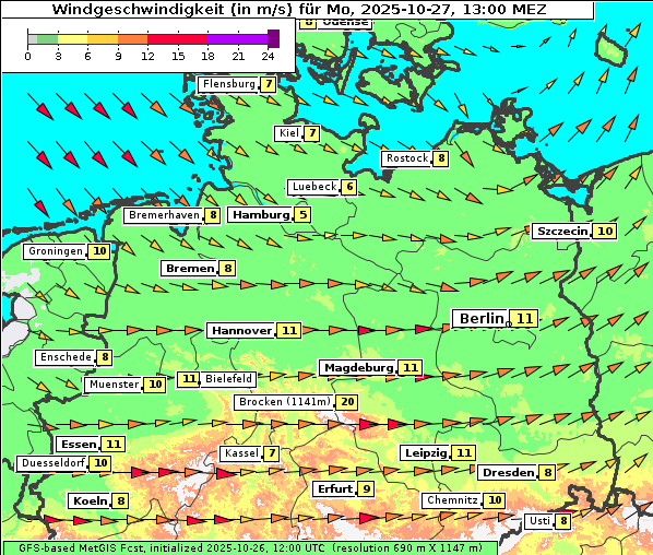 Wind, 27. 10. 2025
