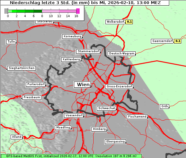 Niederschlag, 18. 2. 2026