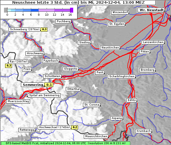 Neuschnee, 4. 12. 2024