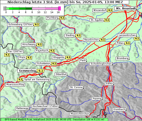 Niederschlag, 5. 1. 2025