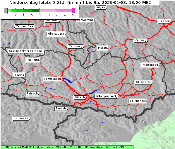 Niederschlag, 3. 1. 2026