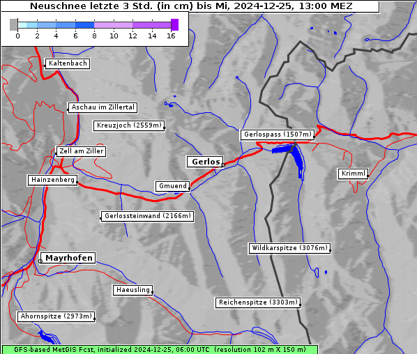 Neuschnee, 25. 12. 2024