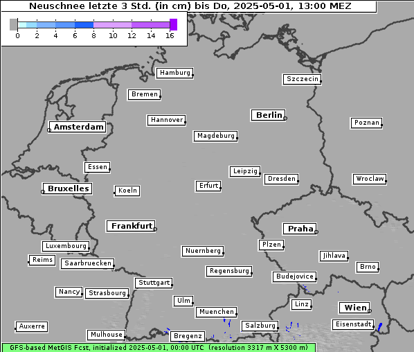 Neuschnee, 1. 5. 2025