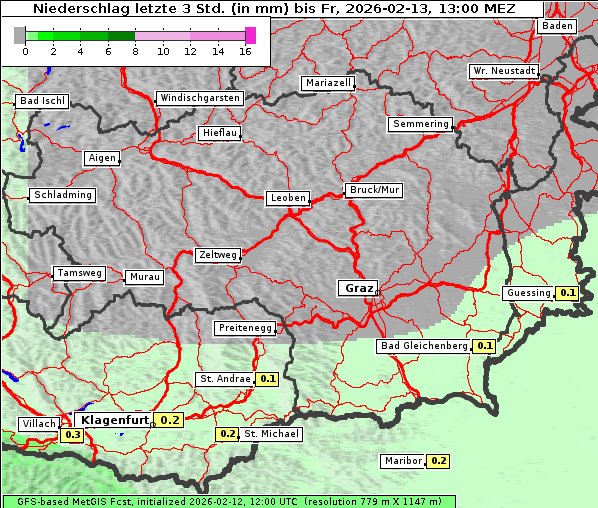 Niederschlag, 13. 2. 2026