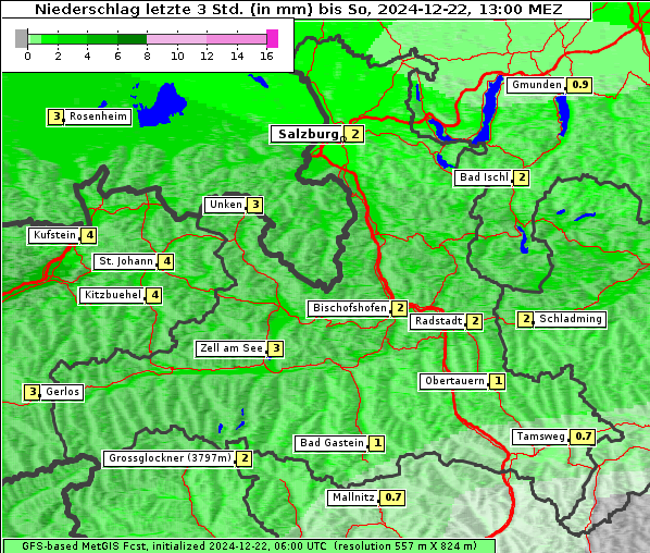 Niederschlag, 22. 12. 2024