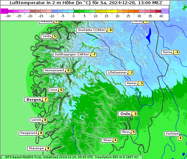 Temperatur, 28. 12. 2024