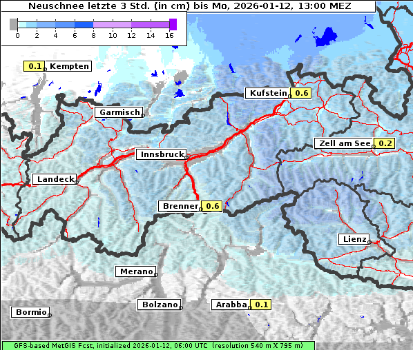 Neuschnee, 12. 1. 2026