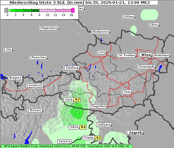Niederschlag, 21. 1. 2025