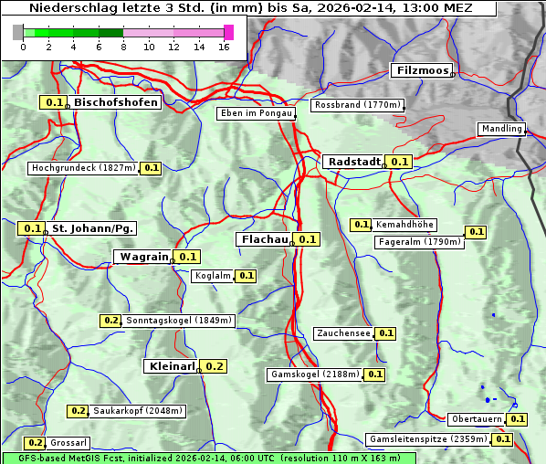 Niederschlag, 14. 2. 2026