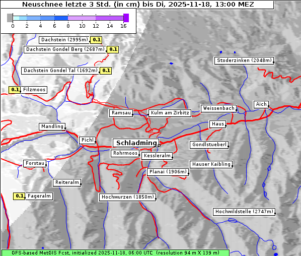 Neuschnee, 18. 11. 2025
