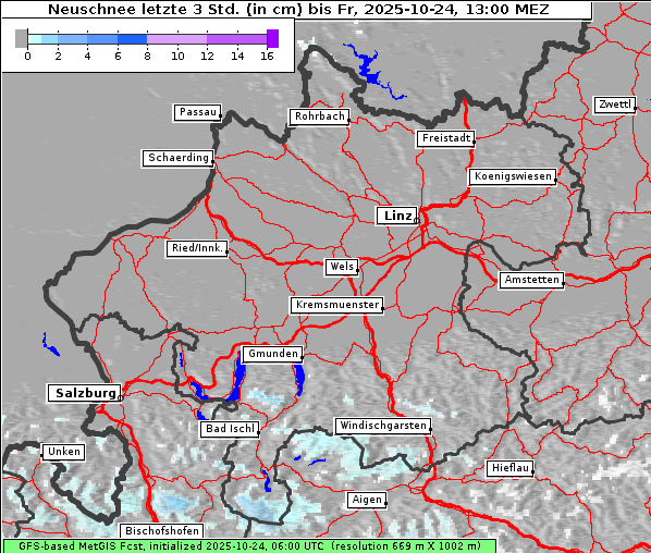 Neuschnee, 24. 10. 2025