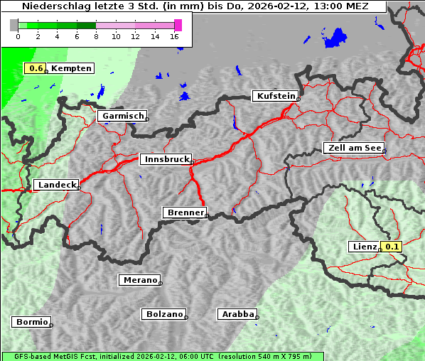 Niederschlag, 12. 2. 2026