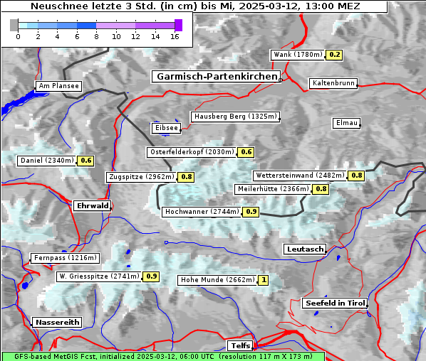 Neuschnee, 12. 3. 2025