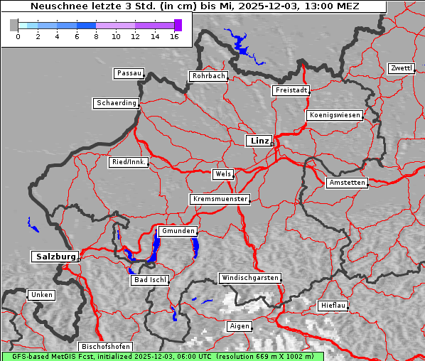 Neuschnee, 3. 12. 2025