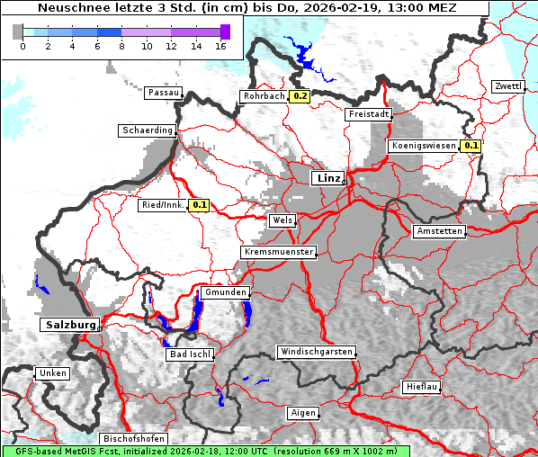 Neuschnee, 19. 2. 2026