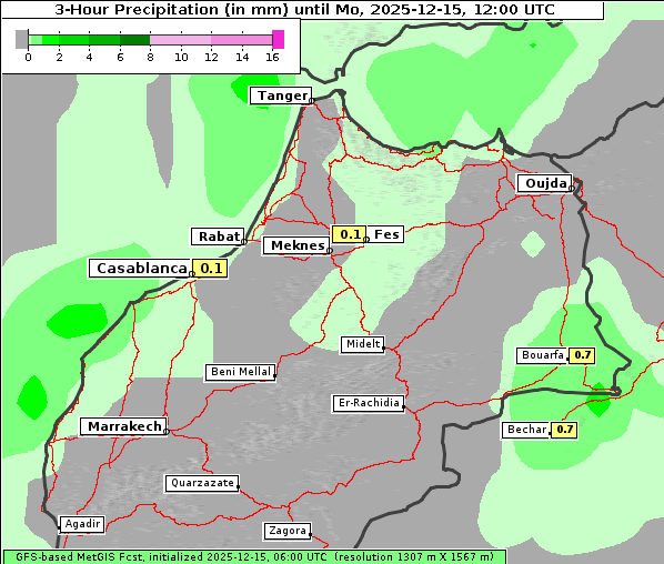 Niederschlag, 15. 12. 2025