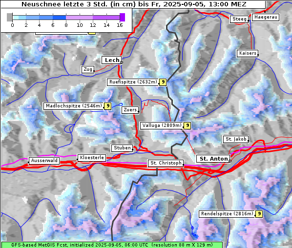 Neuschnee, 5. 9. 2025