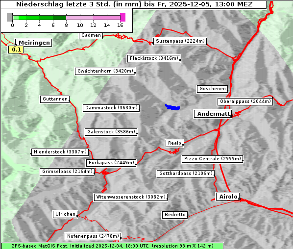 Niederschlag, 5. 12. 2025