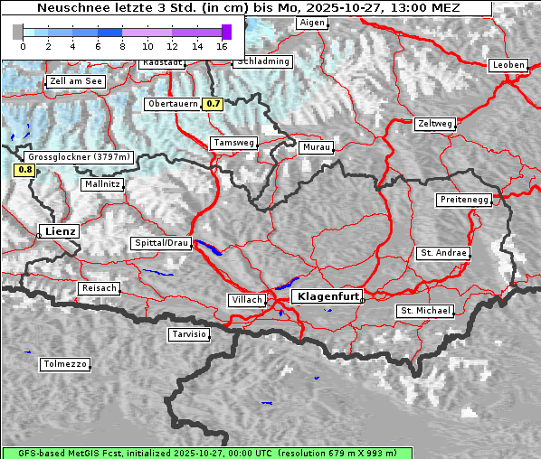 Neuschnee, 27. 10. 2025