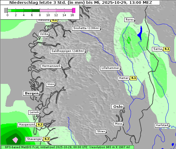 Niederschlag, 29. 10. 2025
