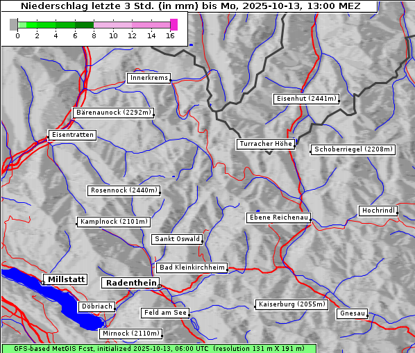 Niederschlag, 13. 10. 2025