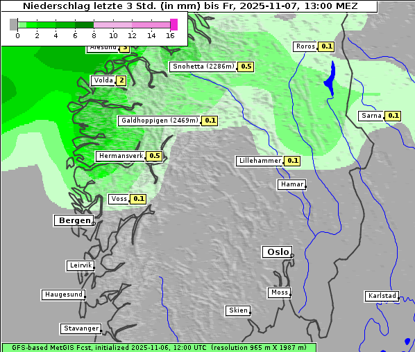Niederschlag, 7. 11. 2025