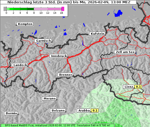 Niederschlag, 9. 2. 2026