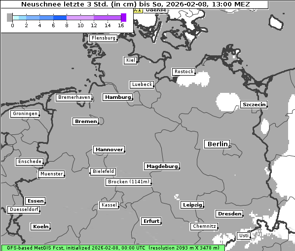 Neuschnee, 8. 2. 2026