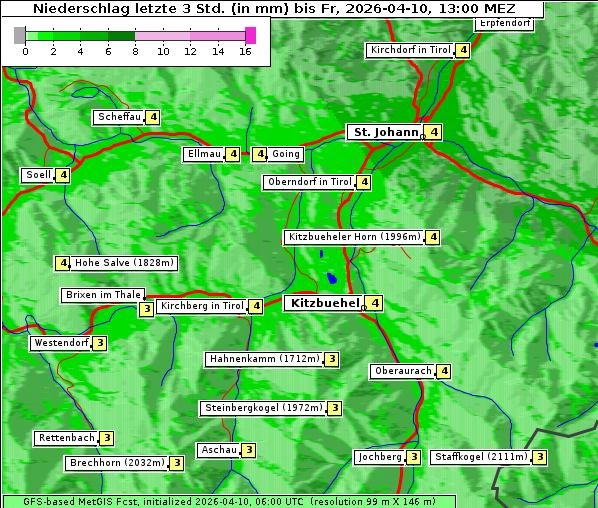Niederschlag, 10. 4. 2026