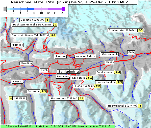 Neuschnee, 5. 10. 2025