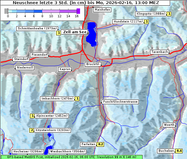 Neuschnee, 16. 2. 2026