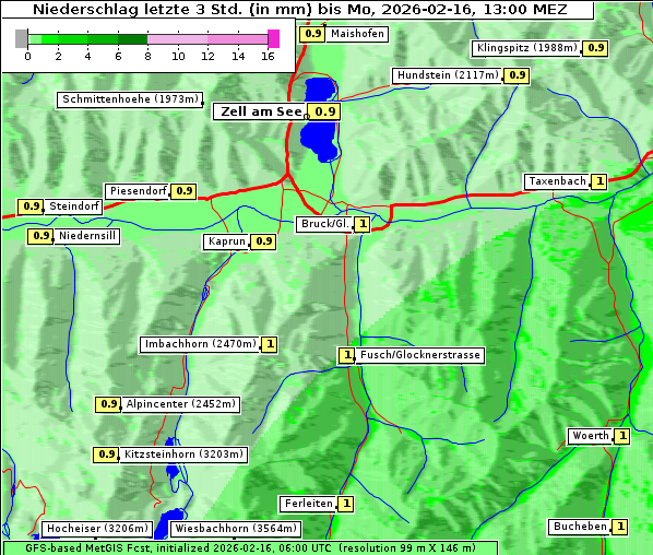 Niederschlag, 16. 2. 2026
