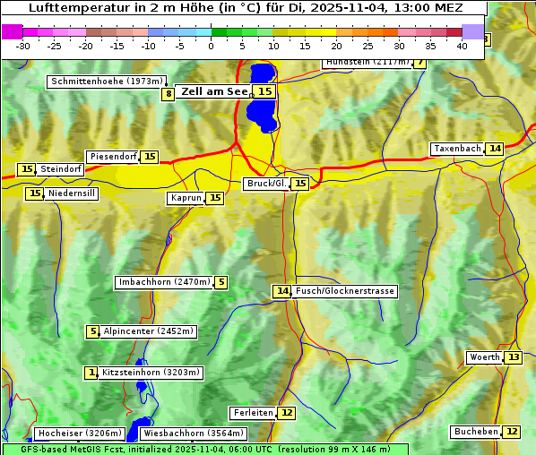 Temperatur, 4. 11. 2025