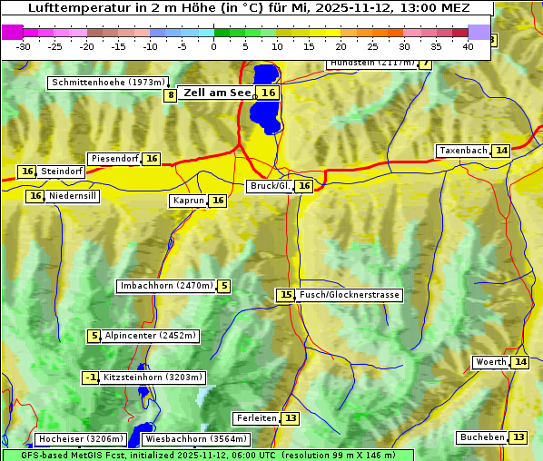 Temperatur, 12. 11. 2025