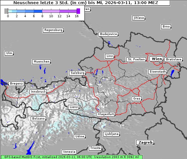 Neuschnee, 11. 3. 2026