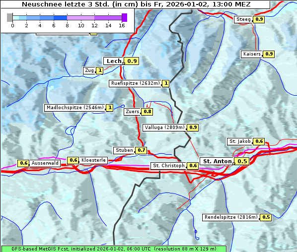 Neuschnee, 2. 1. 2026
