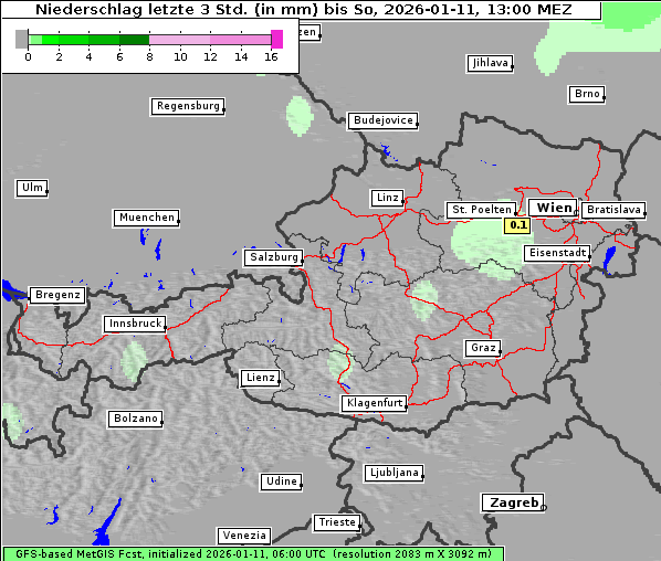 Niederschlag, 11. 1. 2026