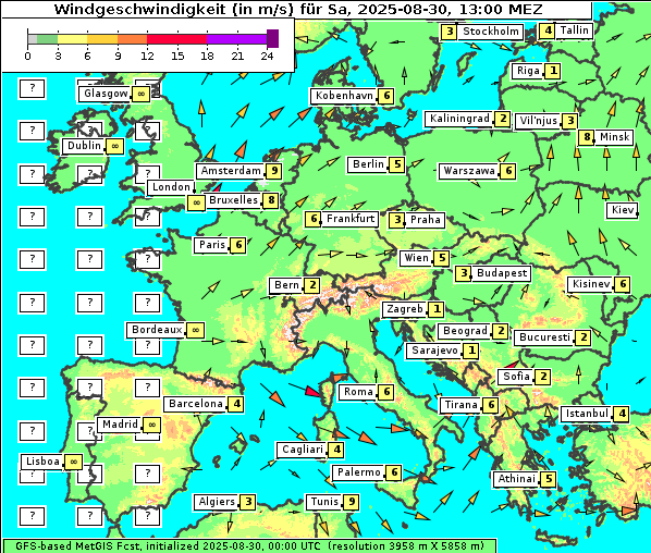 Wind, 30. 8. 2025