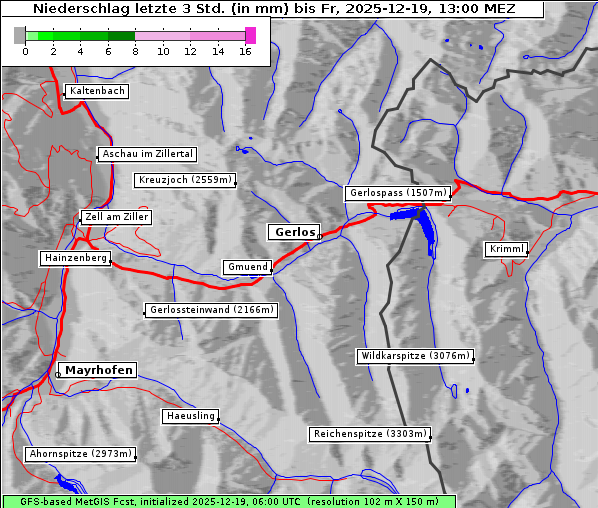 Niederschlag, 19. 12. 2025