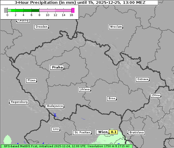Niederschlag, 25. 12. 2025