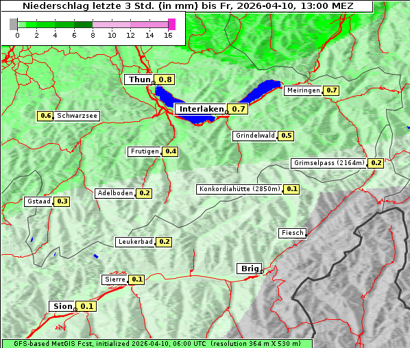 Niederschlag, 10. 4. 2026