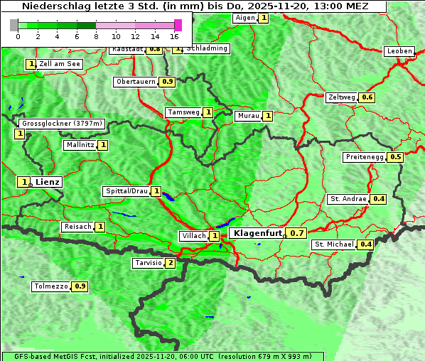 Niederschlag, 20. 11. 2025