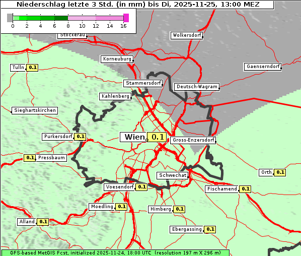 Niederschlag, 25. 11. 2025