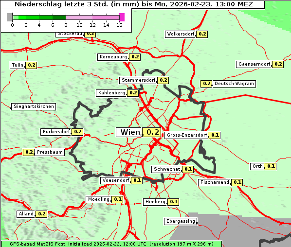 Niederschlag, 23. 2. 2026