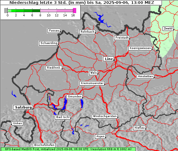Niederschlag, 6. 9. 2025