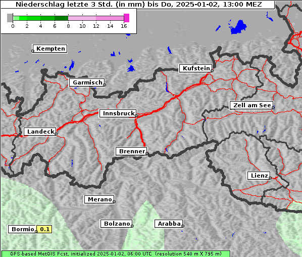 Niederschlag, 2. 1. 2025